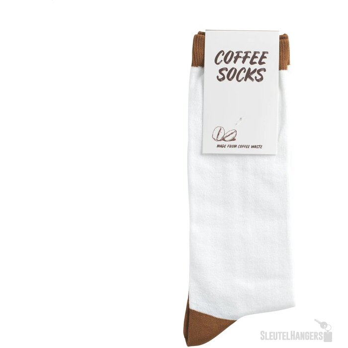 Coffee Socks Sokken Wit/Bruin