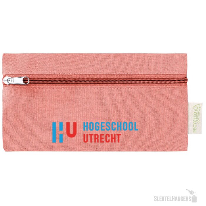 Gerecyclede katoenen etui Rood