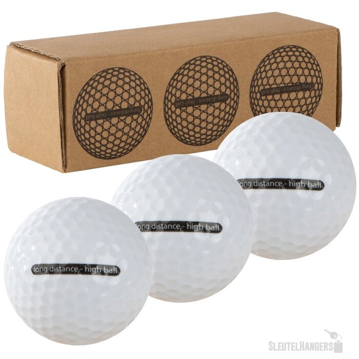 Golfballen in doosje Wit